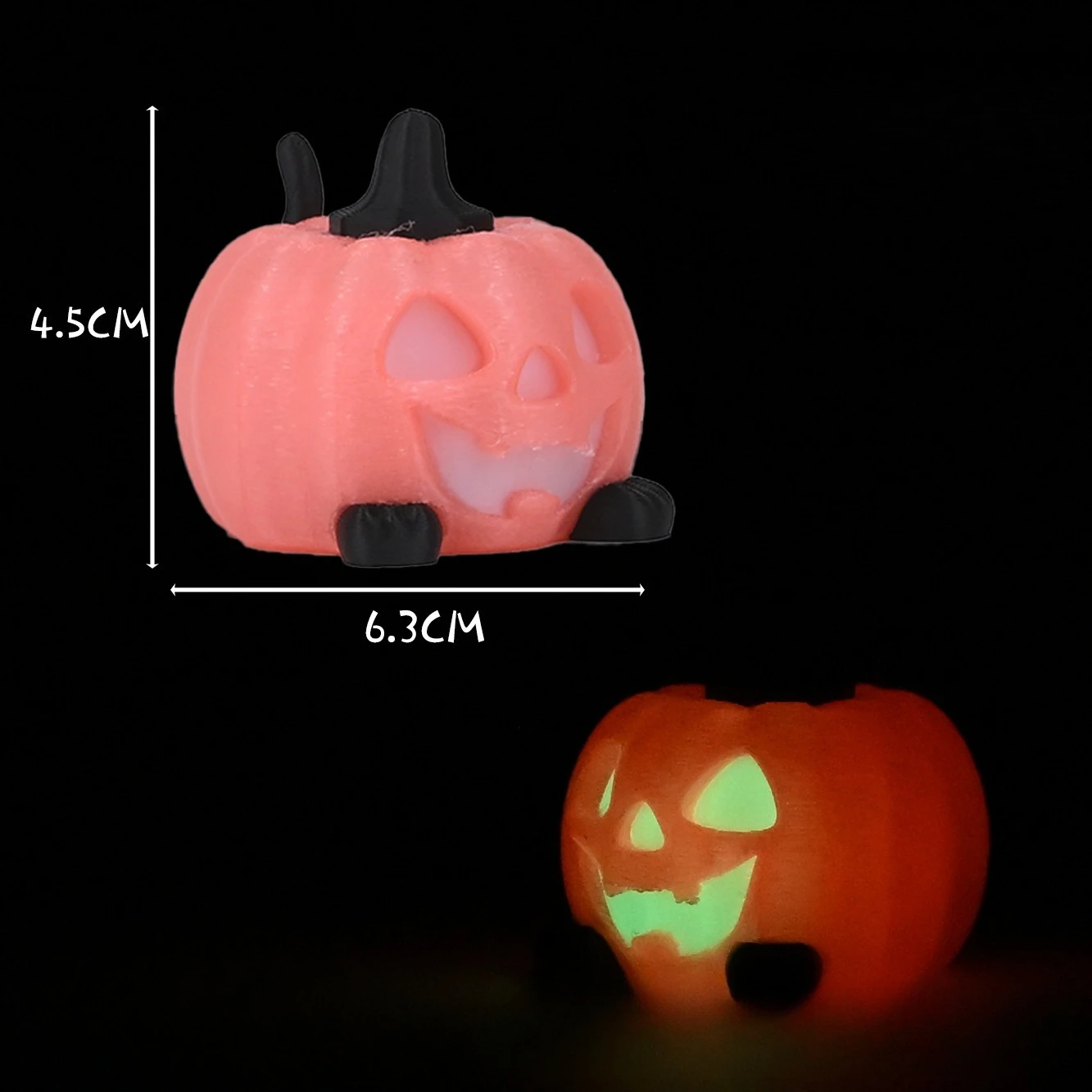 Świecące w ciemności Halloweenowe zabawki antystresowe: mięciutka dynia, duch, fluorescencyjna czaszka, szkielet, piłka antystresowa do ściskania, horror, fidget.