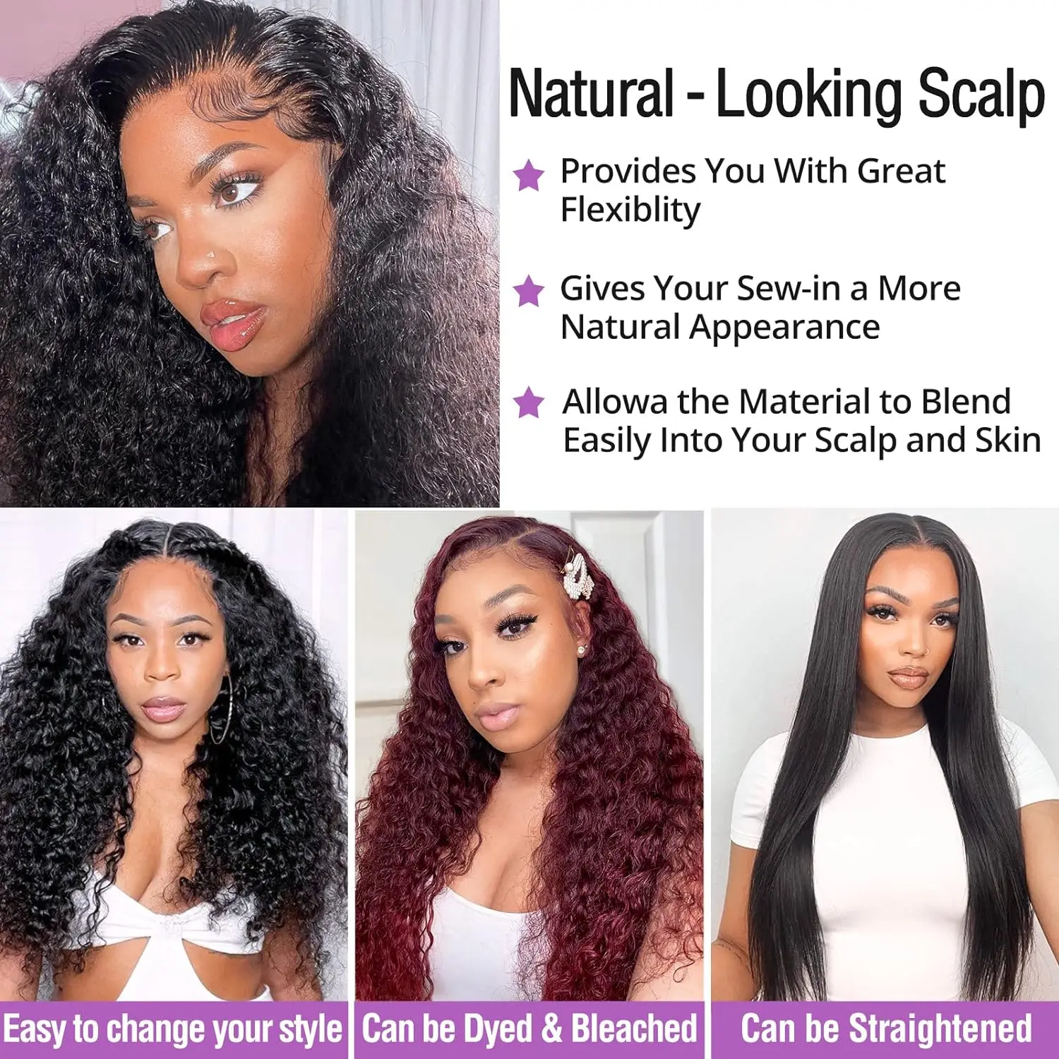 Double Drawn Water Wave 13x6 HD Transparent Lace Frontal Wig 400 Density Glueless 360 Full Lace Wig Curly Human Hair Wig HOTBABE