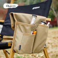 CLS Outdoor Chair Side Bag Camping Equipment Fishing Chair Armrest Hanging Bag Multifunctional Portable Storage Bag