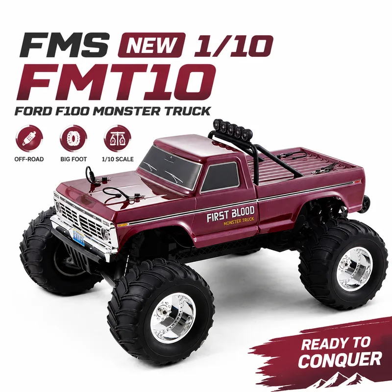 Outdoor Power Meter Bike - Fms 1/10 Fmt Ford F100 Rc
