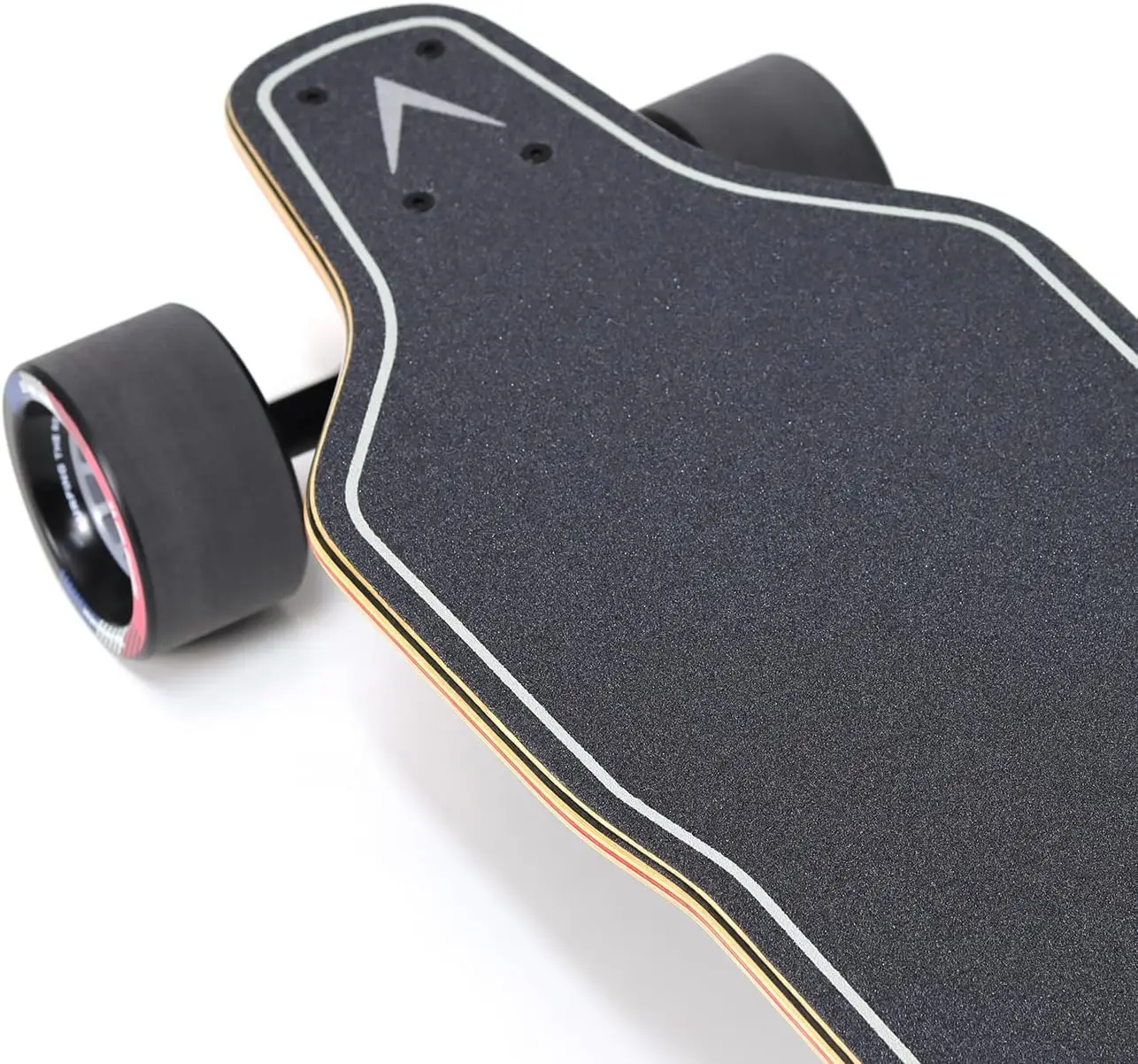 Zwart elektrisch longboard-skateboard met beschermende uitrusting, geschikt voor volwassenen en tieners, beginners, 5,2 Ah/187 Wh batterij