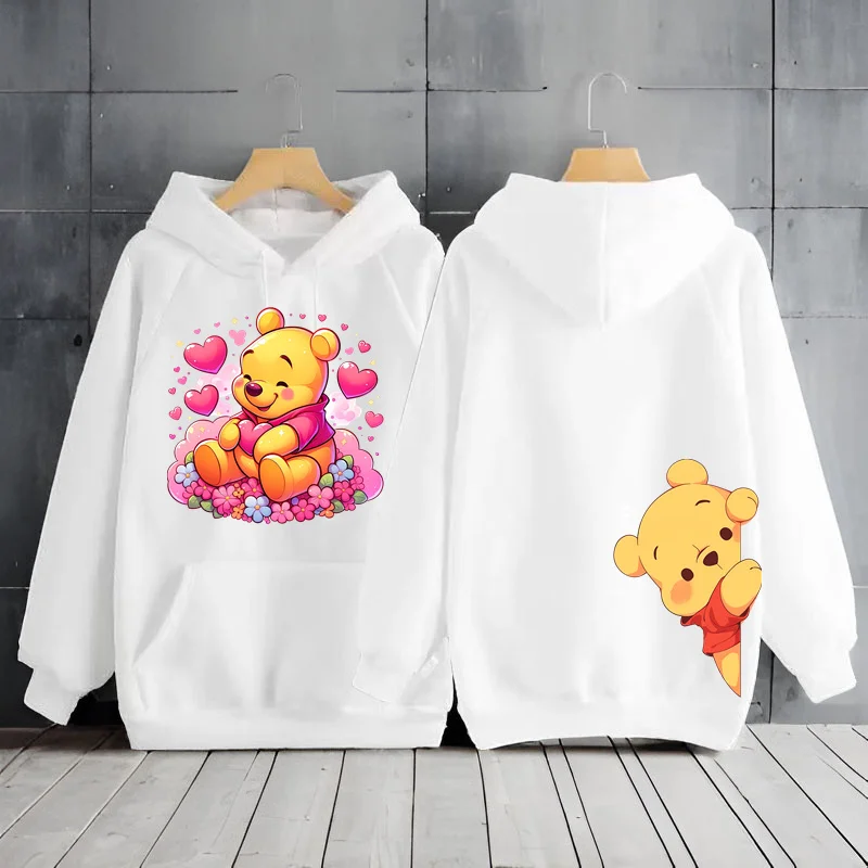 Cute Winnie The Pooh Bear Y2k Hoodie Women\'s Sweatshirts Y2k Clothes Winter Coat Hoodies Women\'s Long Sleeve Top Woman Clothing