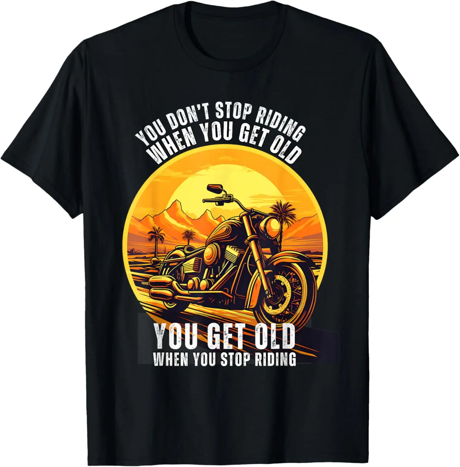 

Classic Biker Look: Retro Motorcycle Design for Riders T-Shirt