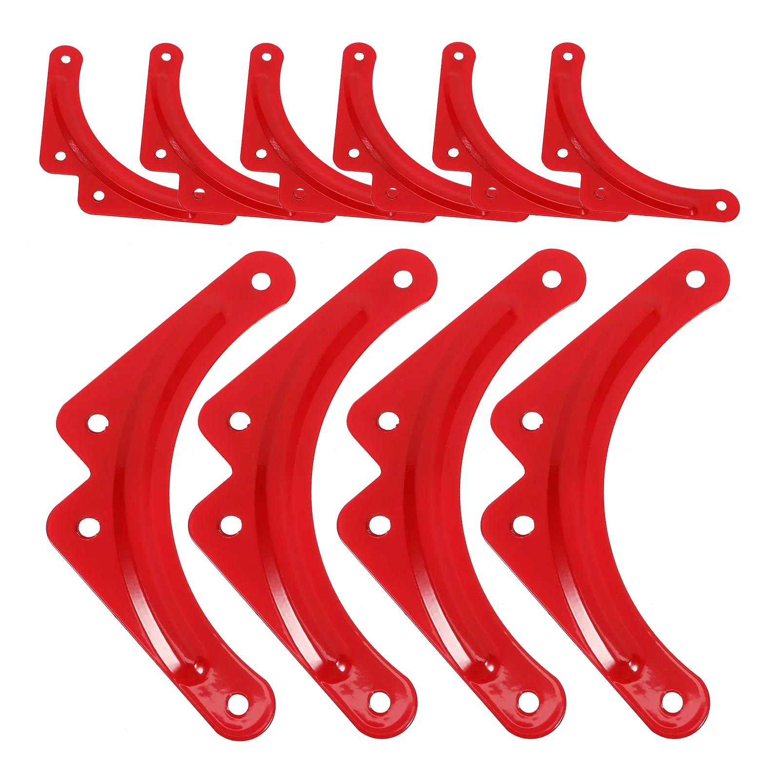 10 Pcs Aluminum Alloy Reinforcement Sheet Thickened Foldable Step Ladder Parts Brackets Corner Brace Sturdy Material Compatible