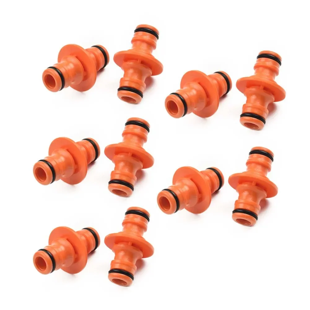 Clamps Hose Connectors Double Male Fitting ABS Brand New Connector Garden High Quality Quick Tube Watering Hose