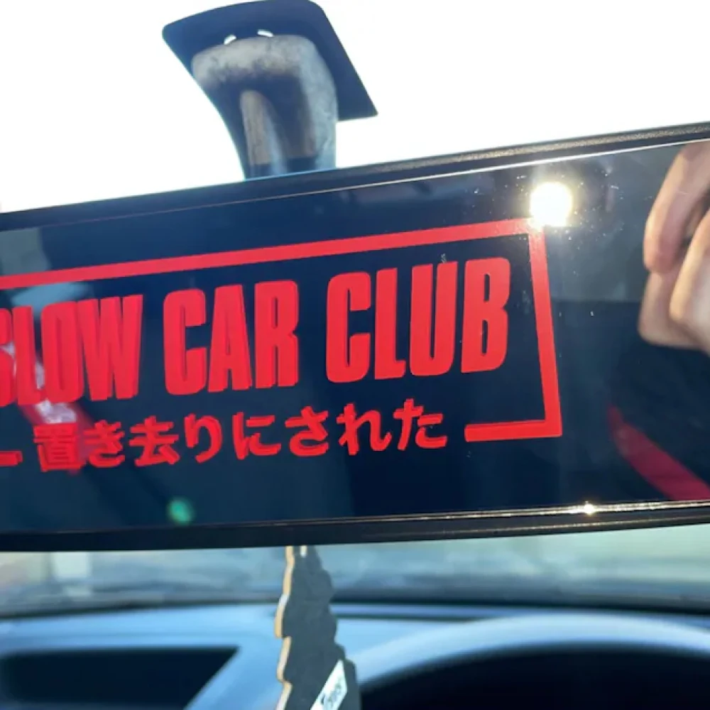 Langsame Auto Club Auto Windschutz scheibe Aufkleber Stoßstange Vinyl Aufkleber gestanzte klare Film Zubehör Dekoration