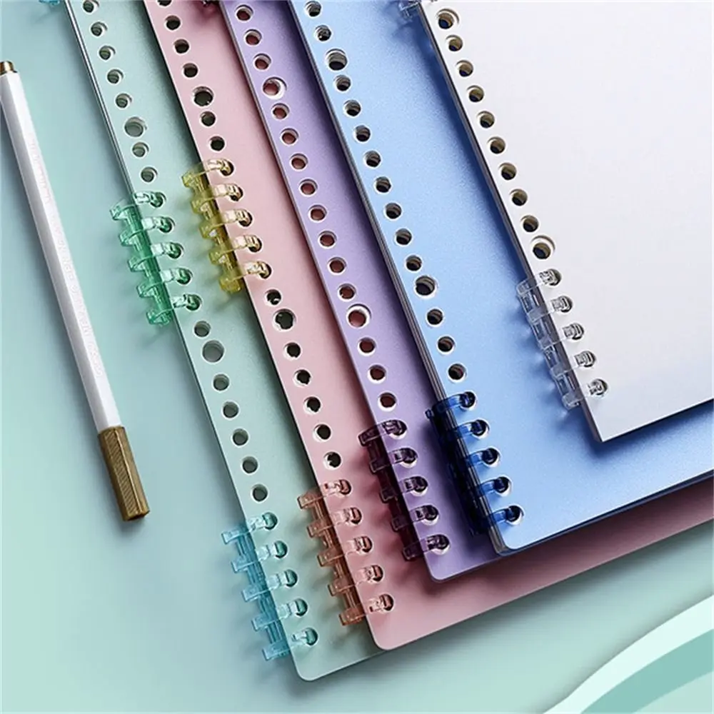 5Pcs Stationery 5-hole Planner Notebook Buckle Journal Binding Clips Spiral Circles Rings Loose-leaf Ring Binder Ring