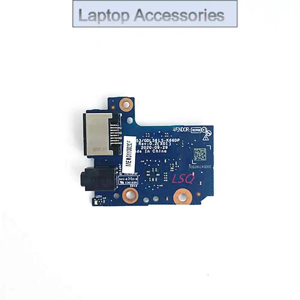 

Original for Dell Inspiron G15 5511 5510 Audio LAN Board Without Cable LS-K66DP