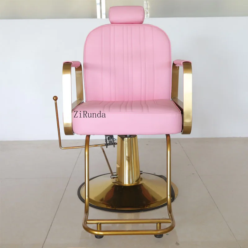 كرسي حلاقة فاخر خفيف، خاص لصالونات الشعر، بيرم مستلق وصبغ مقعد قص الشعر #4
