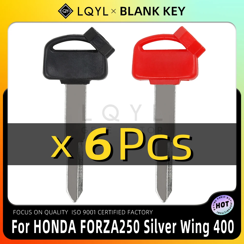 

LQYL 6 PcsNew Blank Key Motorcycle Replace Uncut Keys Forza 125 250 Containing magFor Honda DN01 F6C FJS400 600 FMX650nets