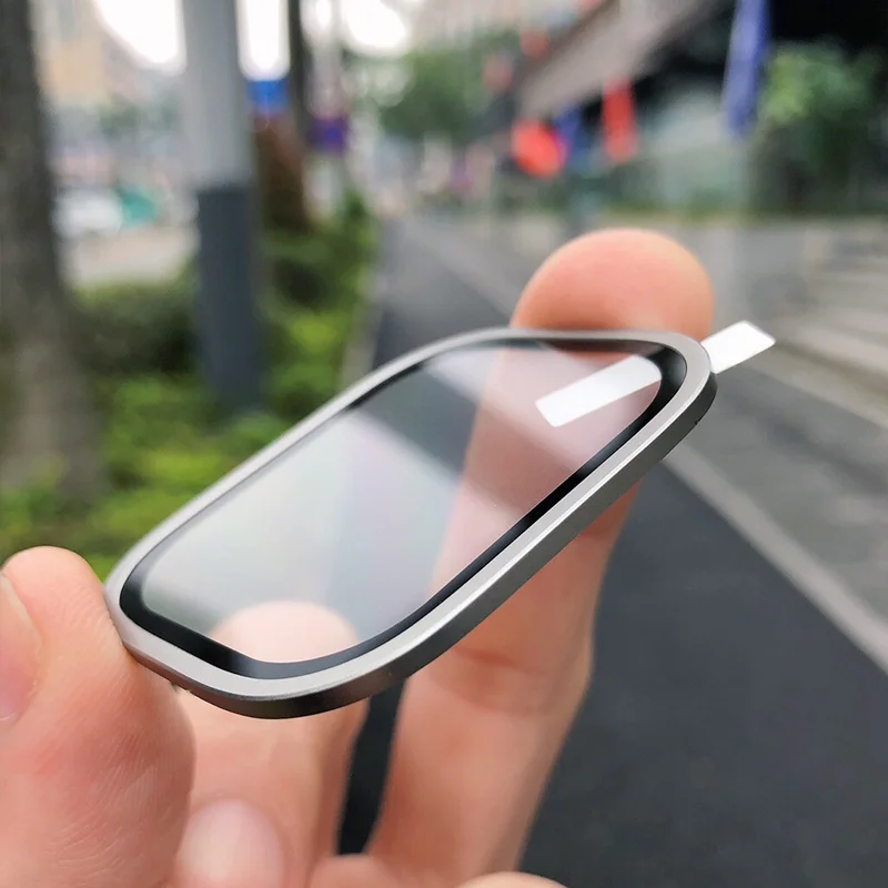 Tempered Glass for Apple Watch Ultra 49mm Titanium Metal Frame Anti-Scratch film for Series Ultra 3 Screen Protector Accessories