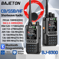 BAJETON BJ-8300 10W Ham Radio HF SSB CB Walkie Talkie AM USB LSB CW Bluetooth Phone Programming Portable Shortwave Two Way Radio