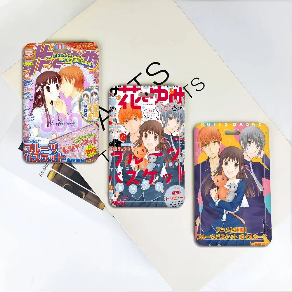 

Fruits Basket Anime ID Badge Card Holder Lanyard Kids Credit Card Case Neck Strap Door Card Holder Credentials Gift