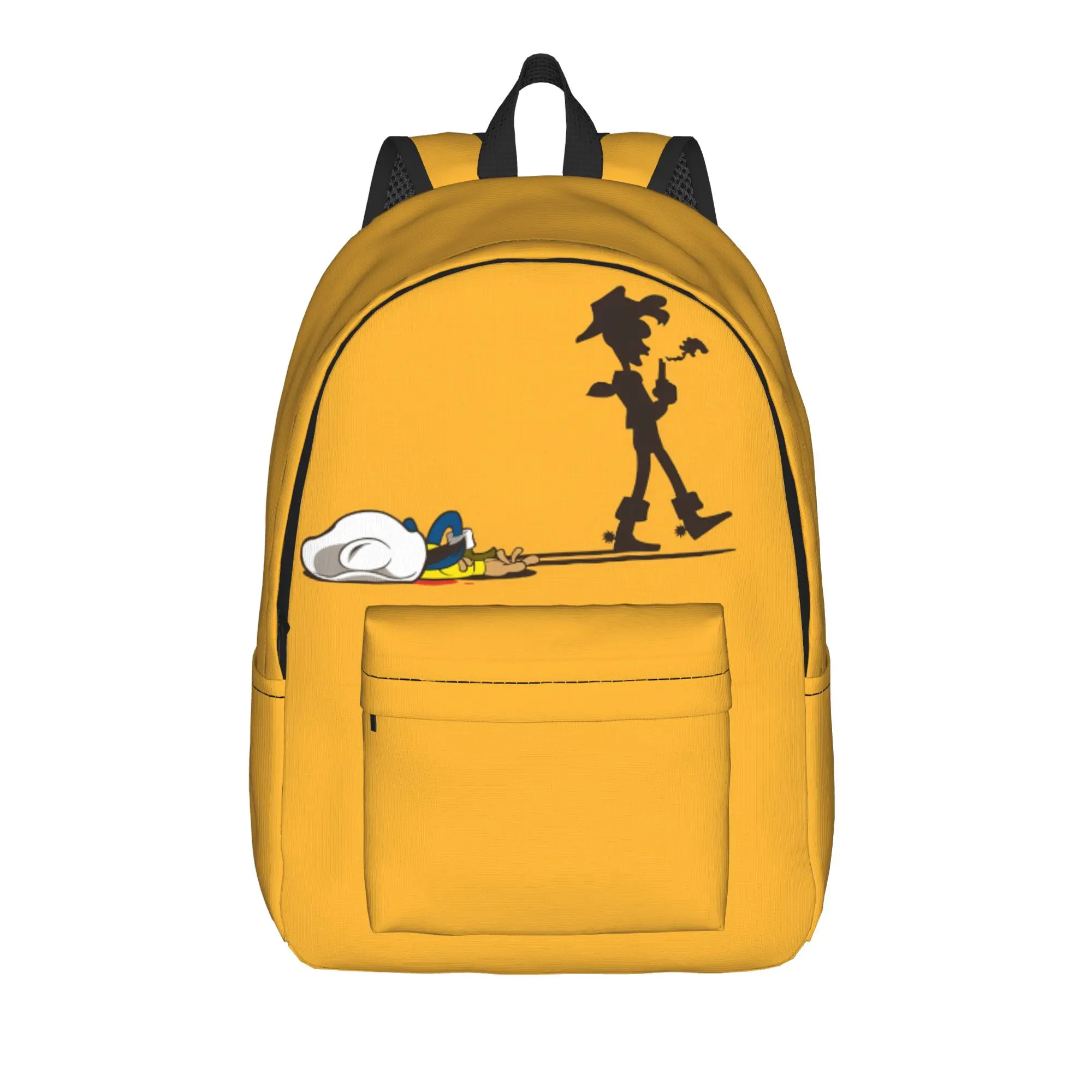 Lucky Luke Cartoon Comics (9) Backpack  Trekking Backpacks Male Colorful Pattern High School Bags Kawaii Rucksack