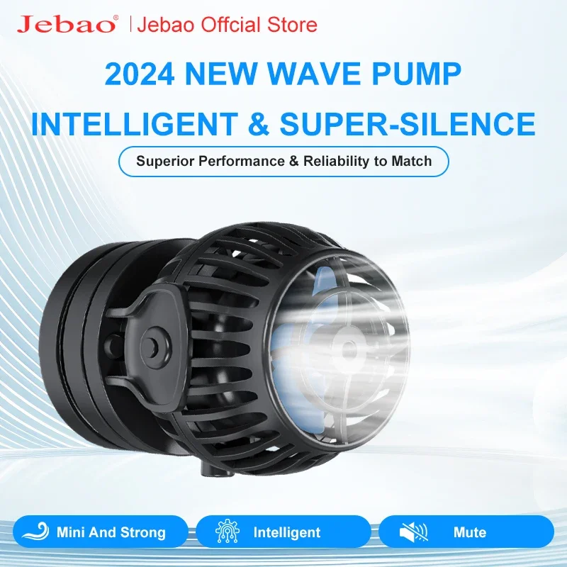 

Jebao New EOW Series Wave Maker Aquarium Water Pump Filter 12V 24V Fountain Pump Fish Tank Ultra Quiet Operation Pump with WIFI