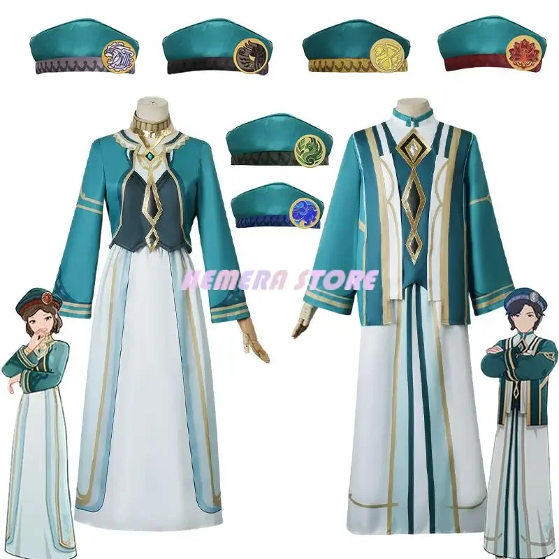 Genshin Sumeru Akademiya Cosplay Costume Uniform Halloween Carnival Hat Genshin Impact Six Darshans Role Playing Party Costumes