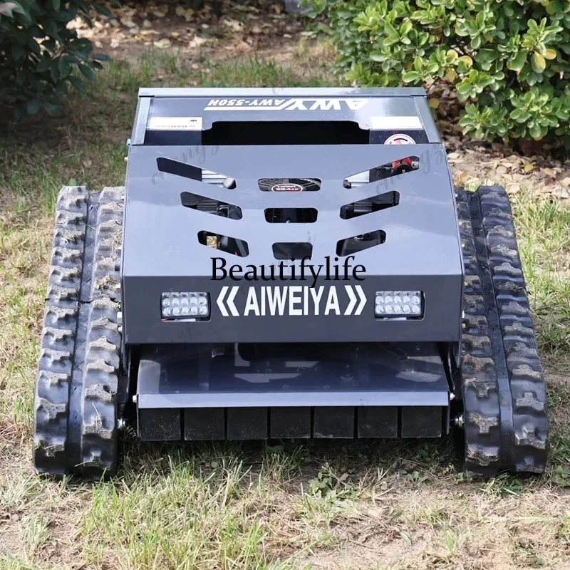 f182 Customized Factory Price Smart  Remote Control Crawler Mower Self-Propelled lawn Mower with 4-Stroke Feature Indust