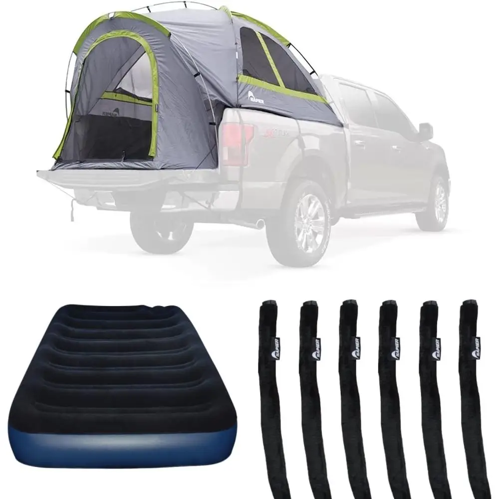 

ull Size Short Bed Truck Tent with Sportz Air Mattr& Strap Protect- Waterproo 2-Person Tent