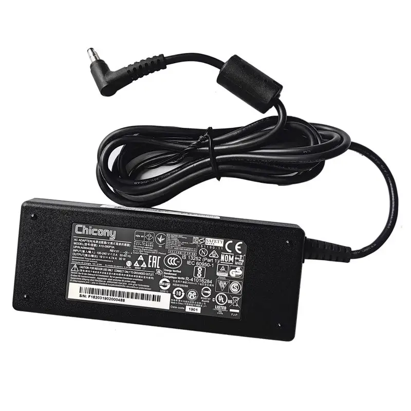 

Original For Hasee K610D-i7 D1D2A29D3 Laptop Power Supply Chicony A10-090P3A 19V 4.74A 90W AC Adapter Charger 4.0*1.7mm