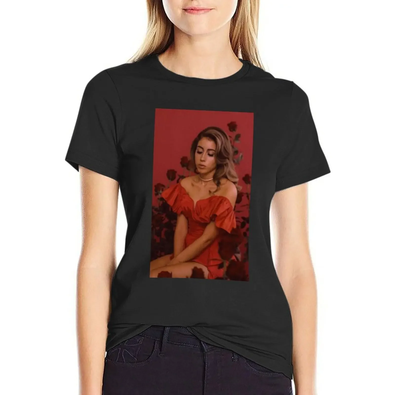 

Kali Uchis - Roses T-Shirt shirts graphic tees animal print shirt for girls tees cotton t shirts Women