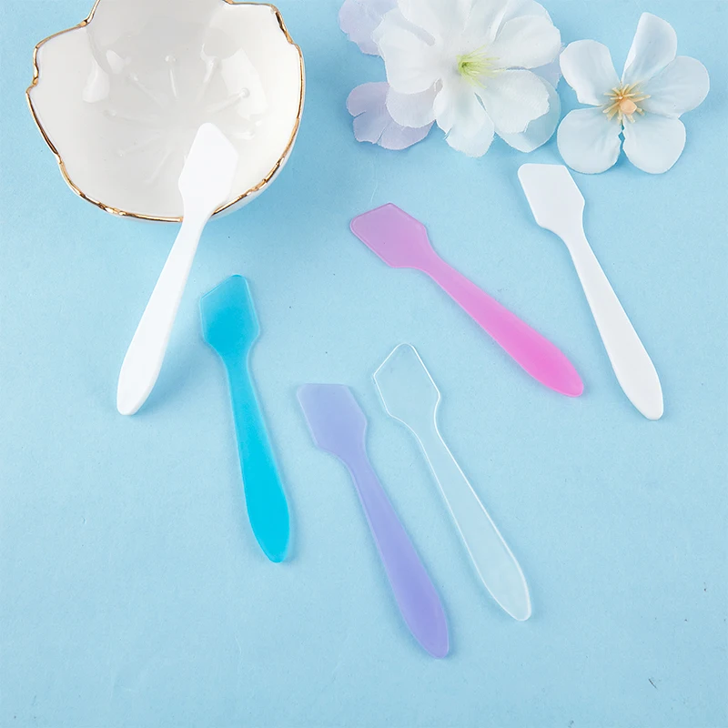 10 Pcs Mini Cosmetic Spatulas Scoop Face Cream Makeup Mask Mixed Spoon Beauty DIY Tools Eye Facial Makeup Applicator Sticks