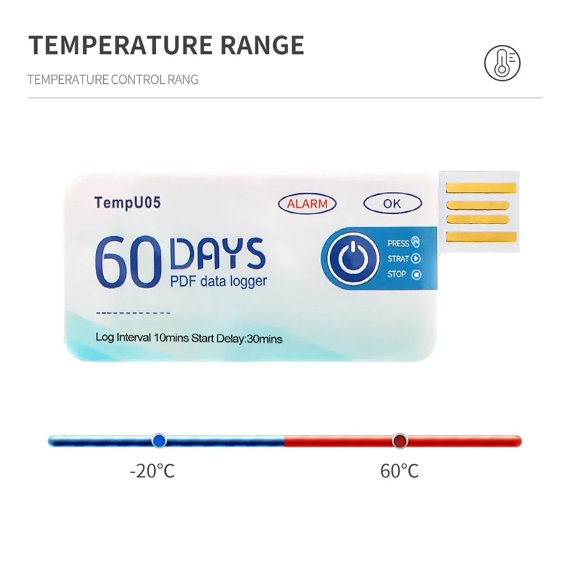 Temperature Analyzer Tempu05 Temperature Data Logger Over Temperature Alarm Data Logger PDF USB