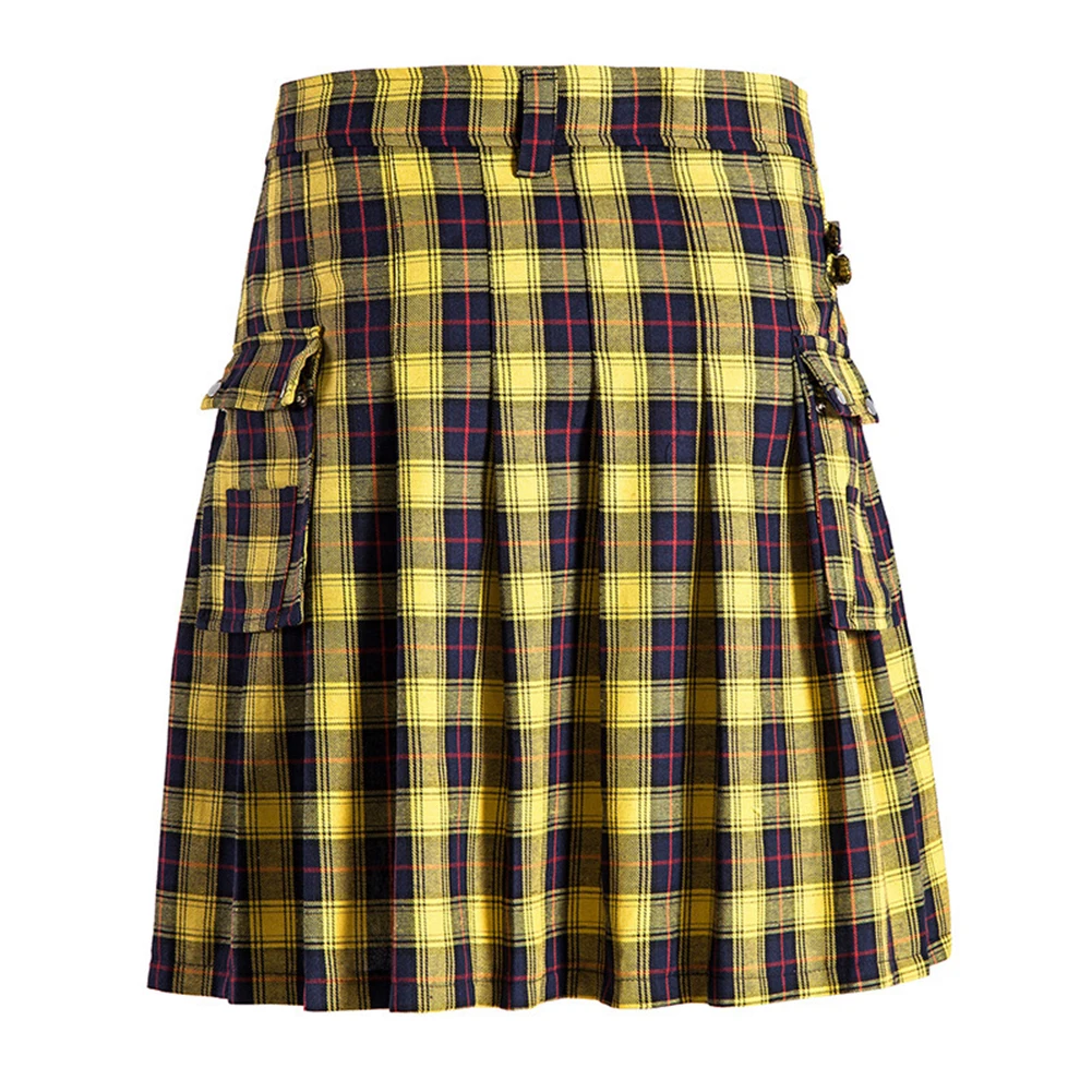 Comfortable High Quality Hot Sales Daily Women Skirt Pleated Skirt Plaid Slight Stretch 1x Autumn Cotton High Waist