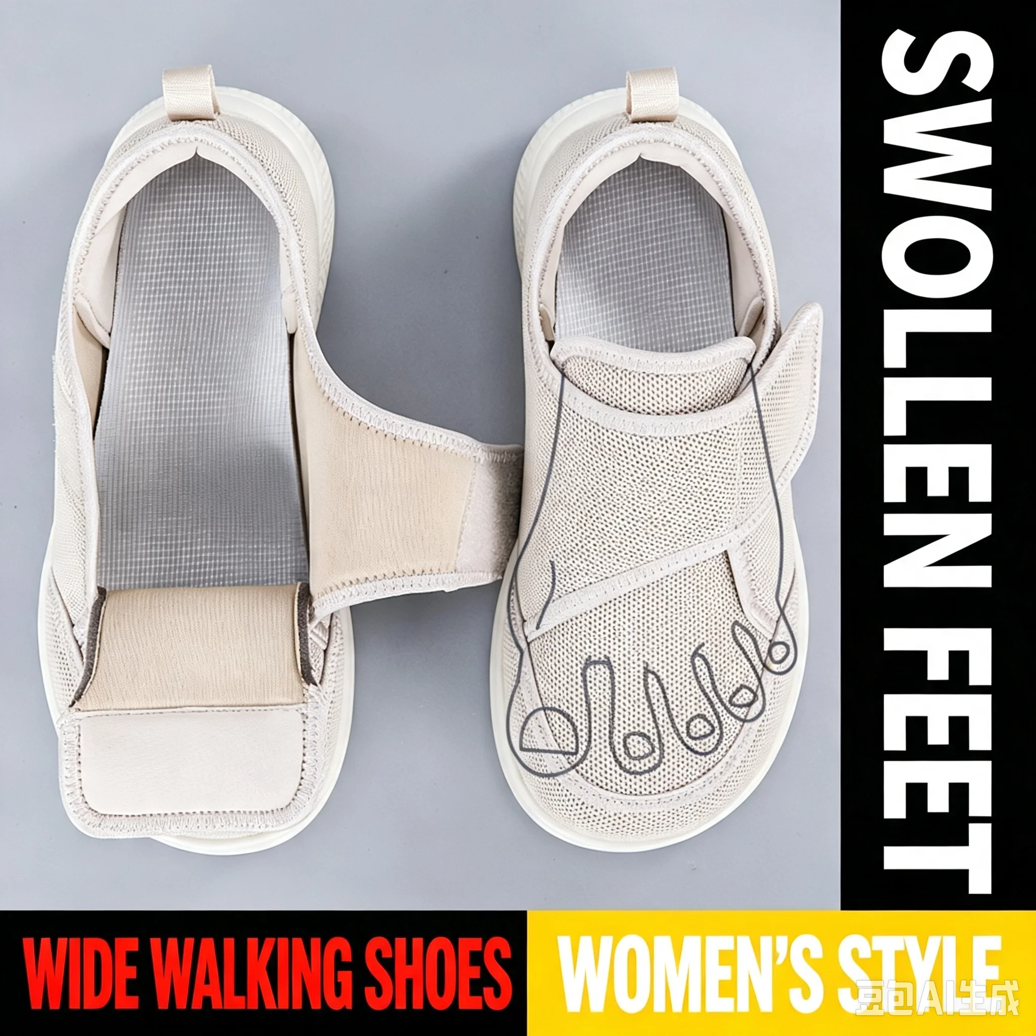 Brede wandelschoenen voor gezw - Men Shoes Velcro recensie en prijs