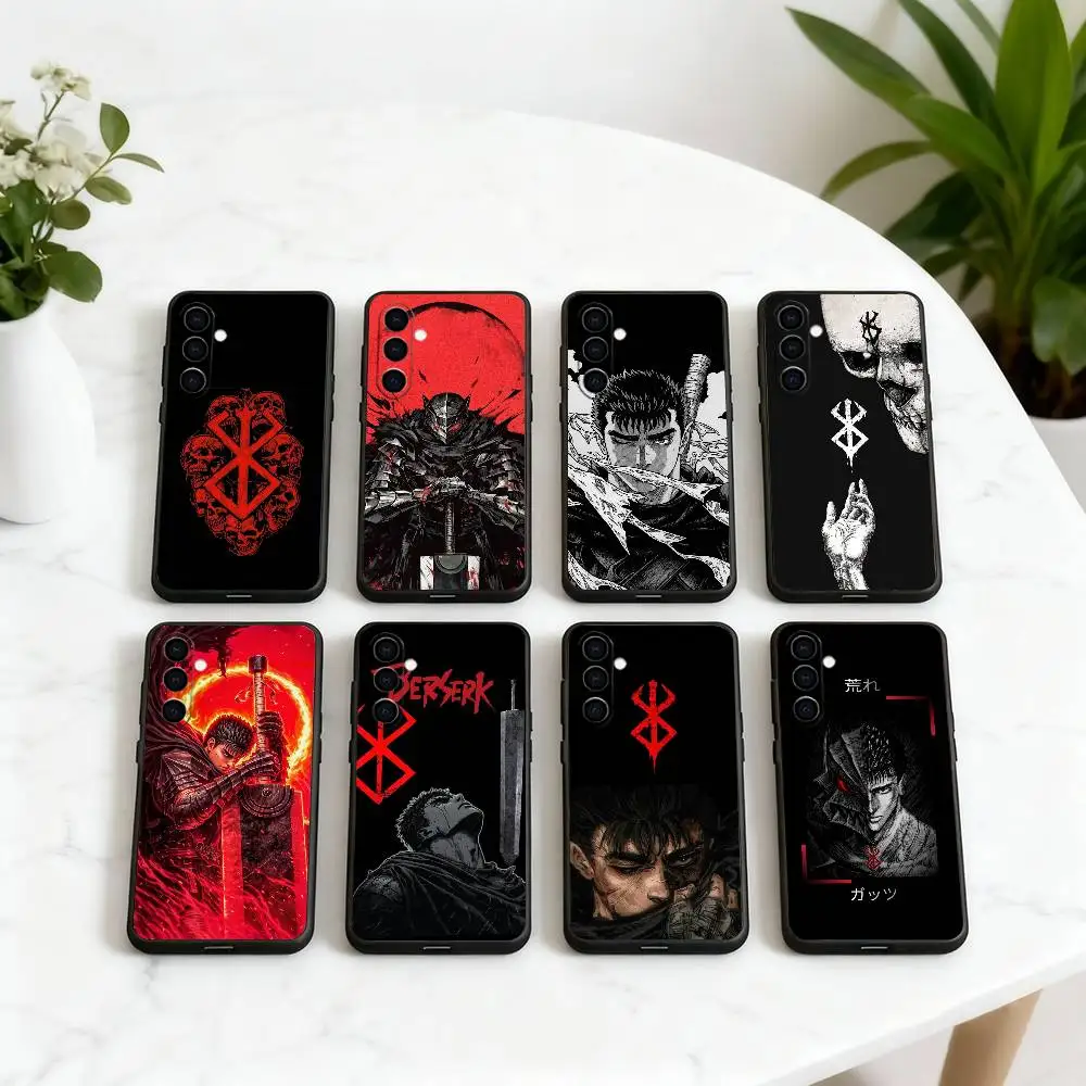 Classic B-Berserk BG G-Guts Phone Case Black Silicone Soft For Samsung Galaxy A73,A72,A71,A70,A53,A52,A51