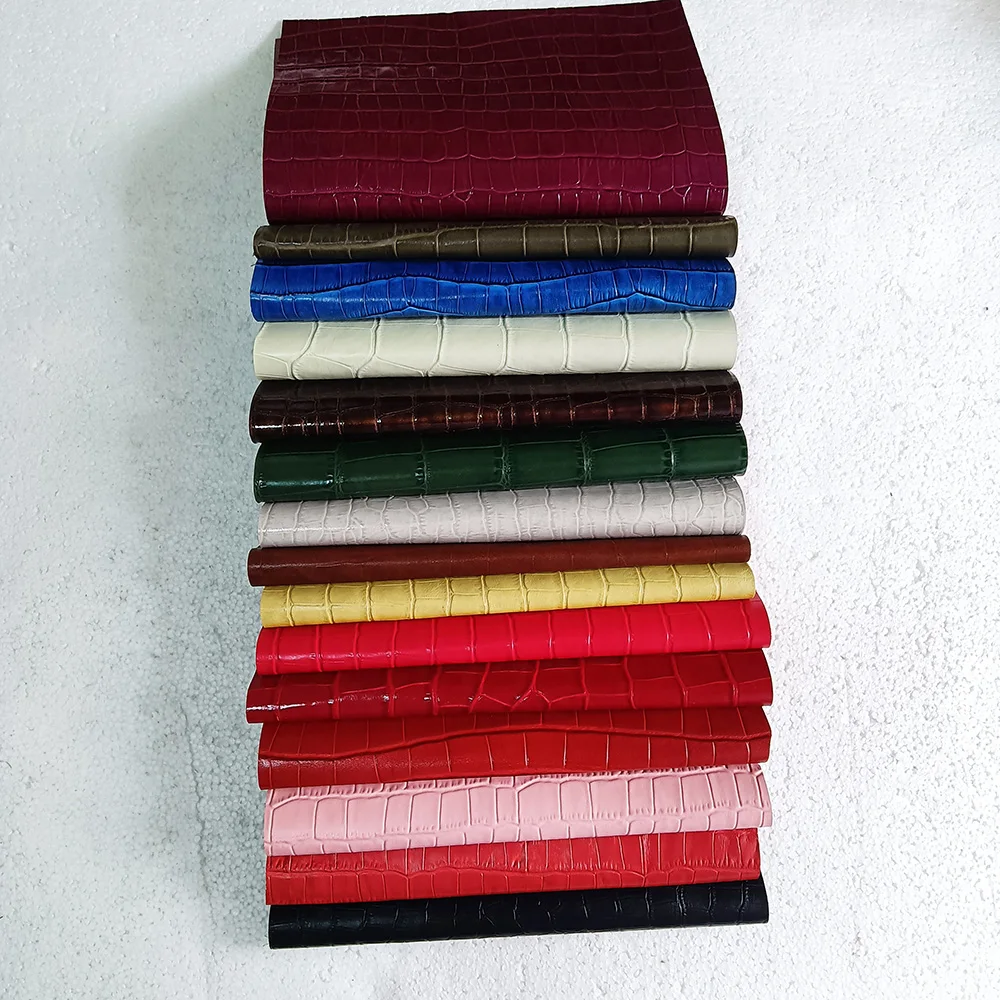 วัสดุหนังวัวรูปแบบปมไม้ไผ่ส่วนหัวชั้นใช้สำหรับเข็มขัดหนังสายนาฬิกาเป้สะพายหลังกระเป๋าทำด้วยมือ