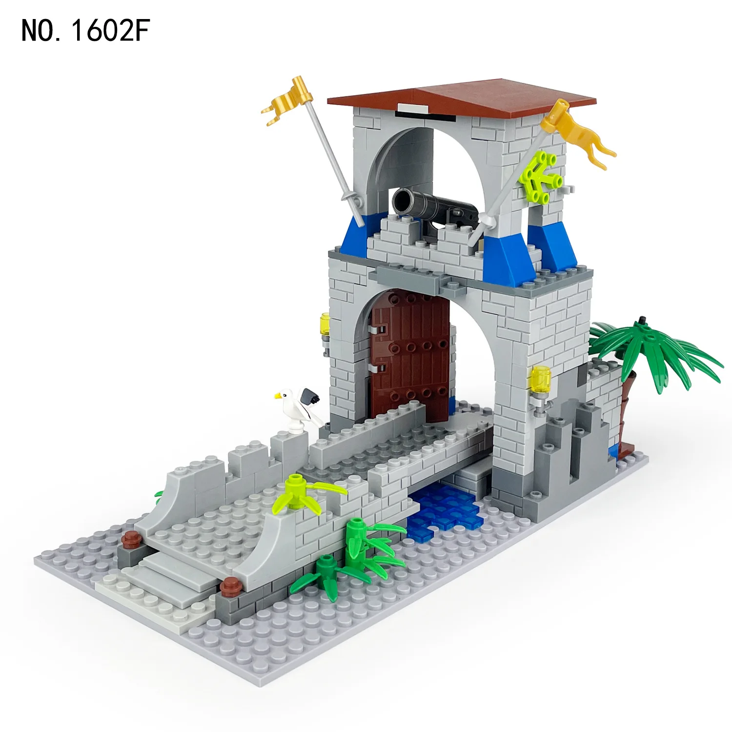 Bloques de construcción de castillo Medieval militar para niños, juguete de ladrillos para armar castillo Medieval de estilo europeo, serie MOC, ideal para regalo, código 244, compatible con piezas