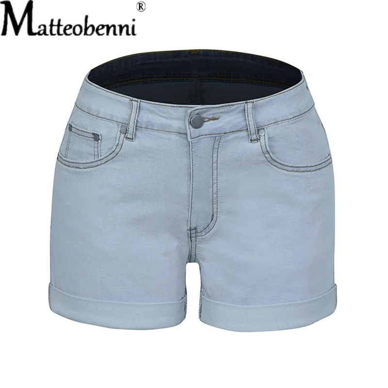Sexy hohe Taille Crimp ing Hip Lift Frauen kurze Jeans Sommer Mode Stretch Denim Shorts neue lässige Push-up Vintage Street Shorts – Detail 11