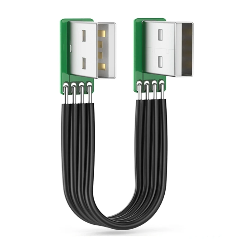 USB 2.0 Extension Cable USB 2.0 Male to Male 90 Degree Extension Cord for Data Transfer 480mbps USB Dropship