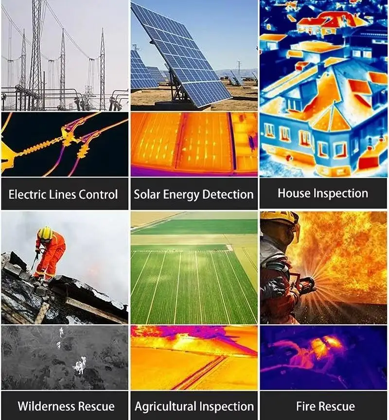 โมดูลกล้องถ่ายภาพความร้อนขนาดเล็ก CVBS/USB 640*512 รองรับโปรโตคอล UVC ความไวสูง สีดำ น้ำหนักเบา