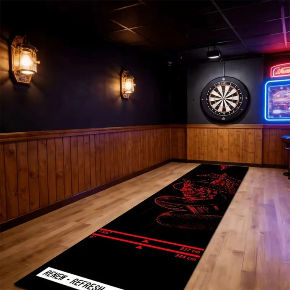 VIKAMA Professional Dart Training Mat Wear-Resistant Easy Clean Throw Line Rug Bar Game Room Home Decoration view 4