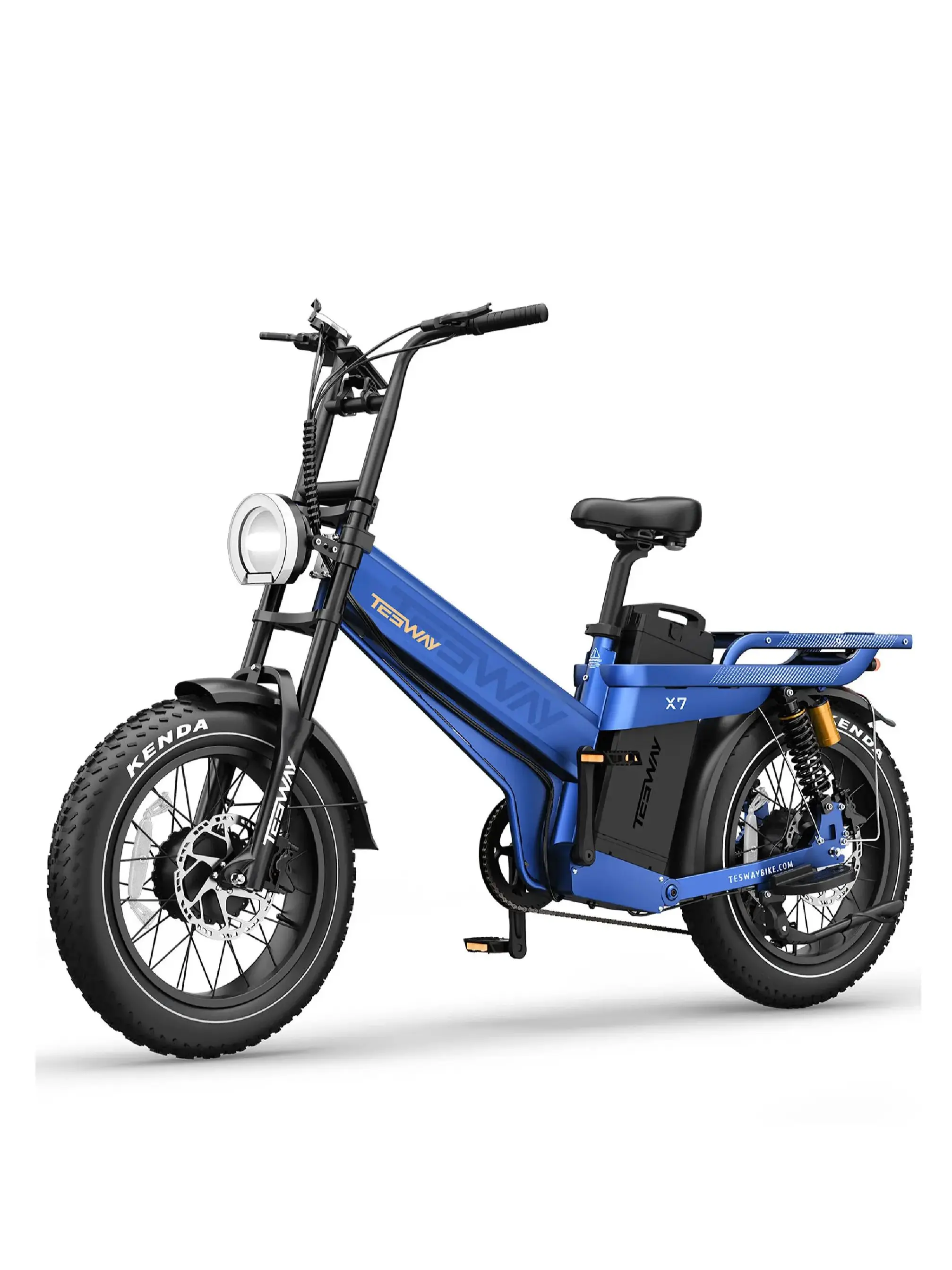 AliExpress NONE TESWAY X7 AWD Electric Bike 3000W Peak Motor 52V 60Ah Battery 60km/h Max speed 20x4.0''Fat Tires Hydraulic Brakes E-bike