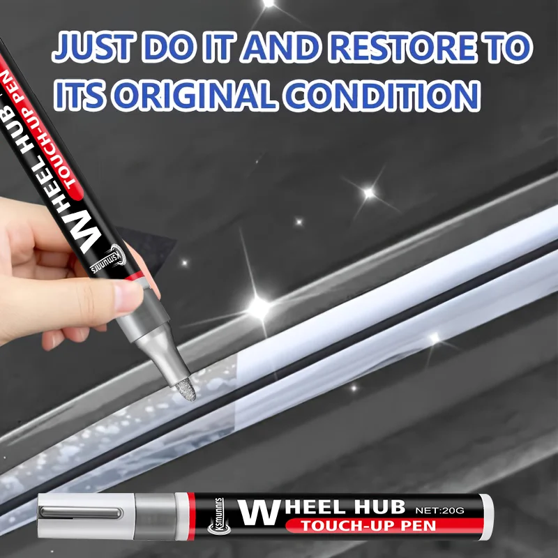Multi-functional Car Paint Touch-up Pen, Chrome Parts Repair Pen - Suitable for Automotive Chrome Parts, Wheels, and Other Metal