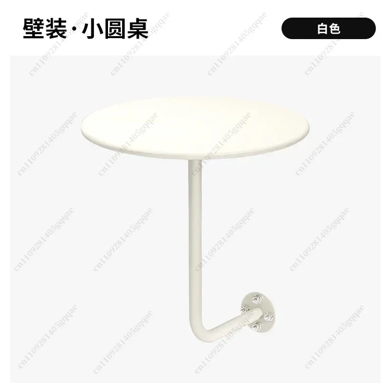 Wall-mounted Small Round Table, Wall-mounted Side Table, Dessert Shop, Café Booth, Industrial Style Wall-to-wall Table