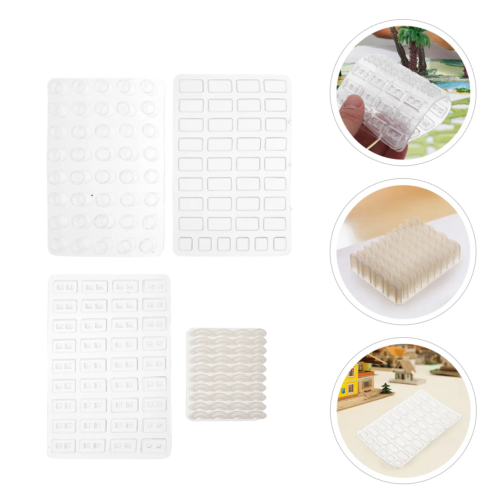 Brick Mold Set Tiles The Tools DIY Sand Table Micro Landscape Materials Model Making Supplies House Silica Gel Building Kit