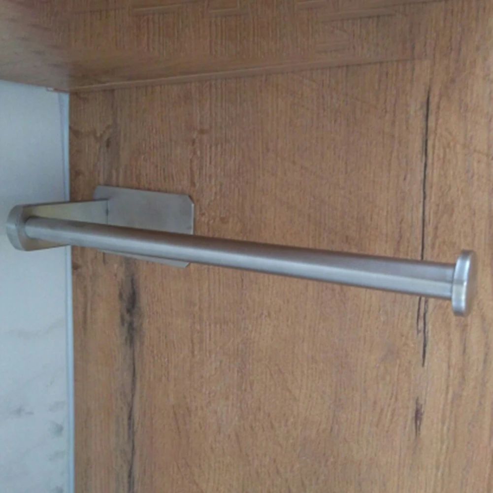 

AT44-Кухонный рулон бумаги, самоклеящийся настенный держатель для туалетной бумаги, вешалка для аксессуаров для полотенец из нержавеющей стали для ванной комнаты