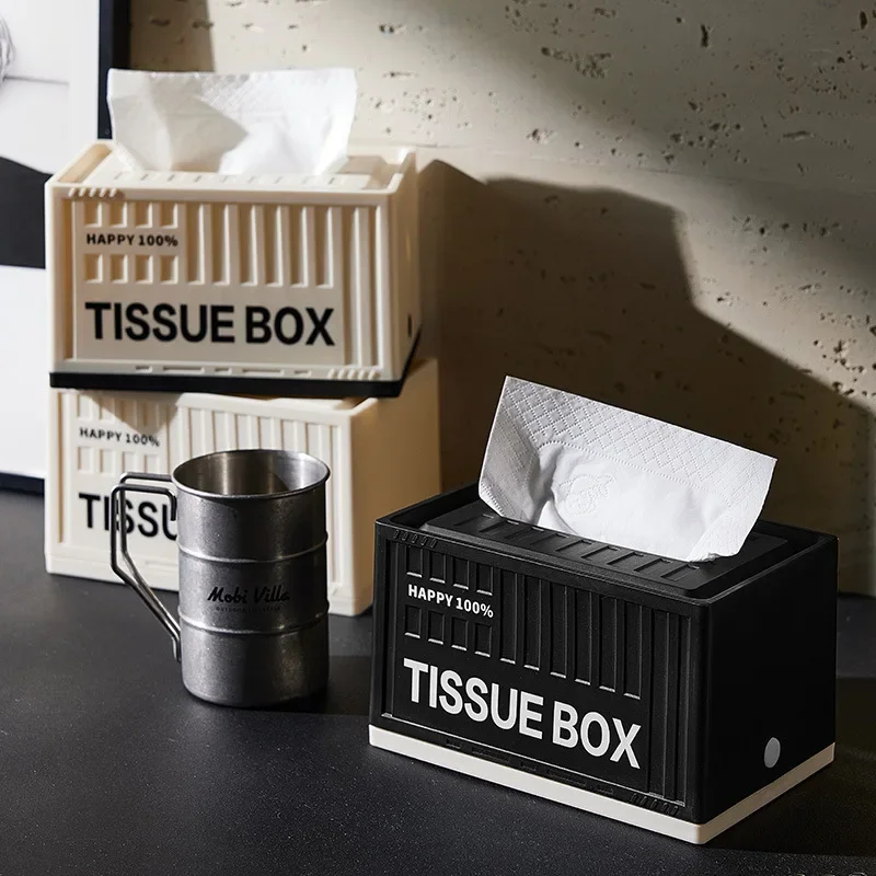 

Wall-mounted tissue box, kitchen, bathroom, household tissue tube, personalized creative industrial air pumping carton