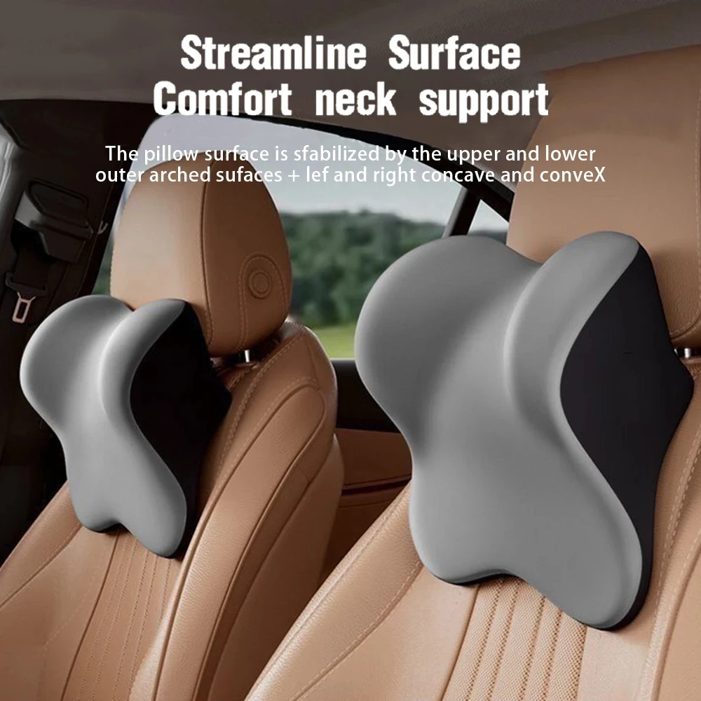 New Car Lumbar Support Pillow Memory FoamAuto Neck Pillow Waist Support Removable Washable Backrest Universal Vehicle Cushion