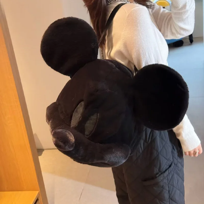 Zaino in peluche Kawaii Topolino Cartoon Borsa da viaggio di grande capacità Periferica Casual Sweet Lolita Pratico regalo per ragazze