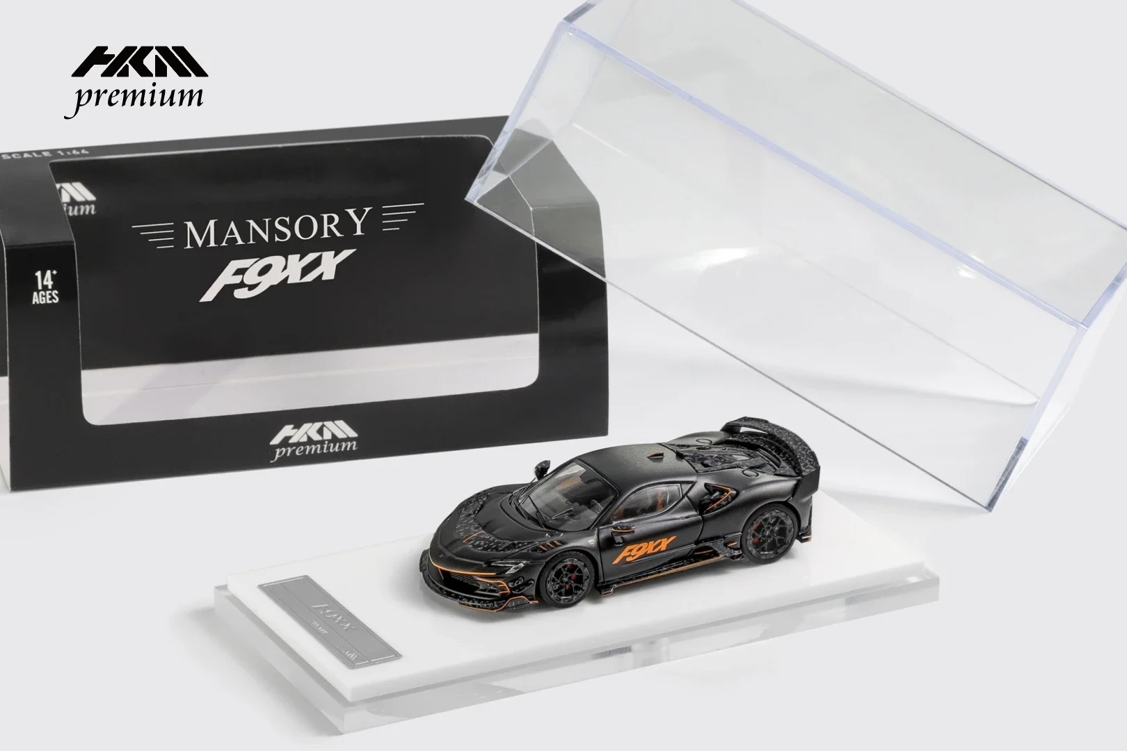 HKM Premium 1:64 Mansory modified SF90 F9XX Diecast Model Car