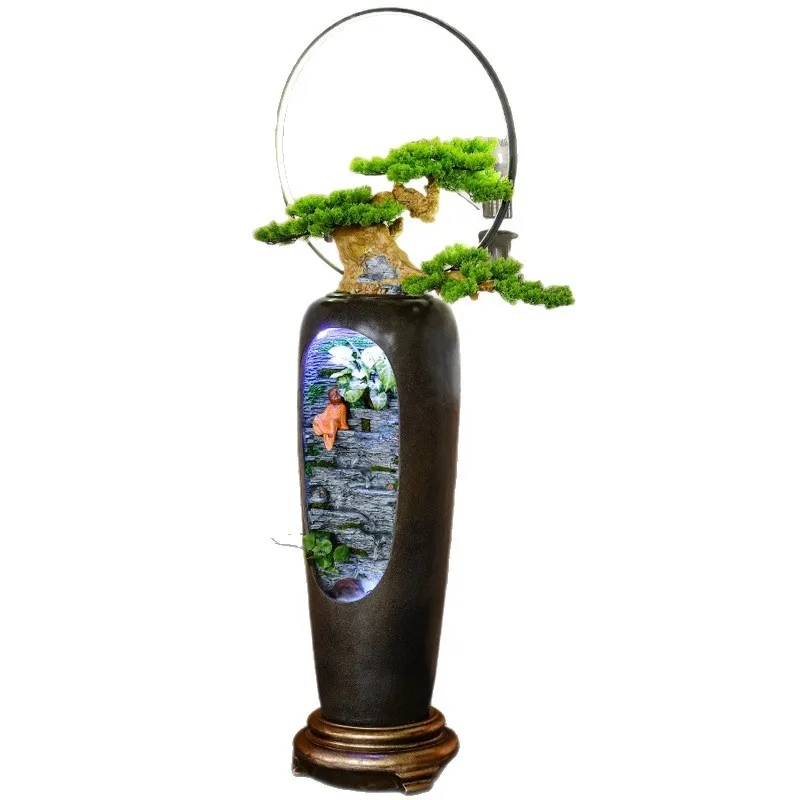 Lucky lucky egg flowing water ornament circulating water living room floor fountain high-end opening office