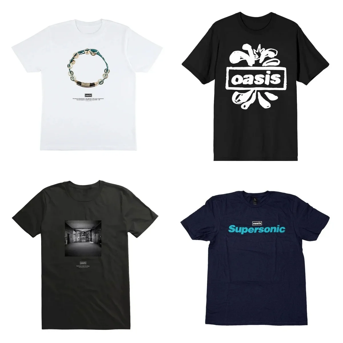 

Футболка Rock Rétro Avec Logo Du Groupe Oasis Футболка Imprimé En Coton Pour Hommes Et Femmes