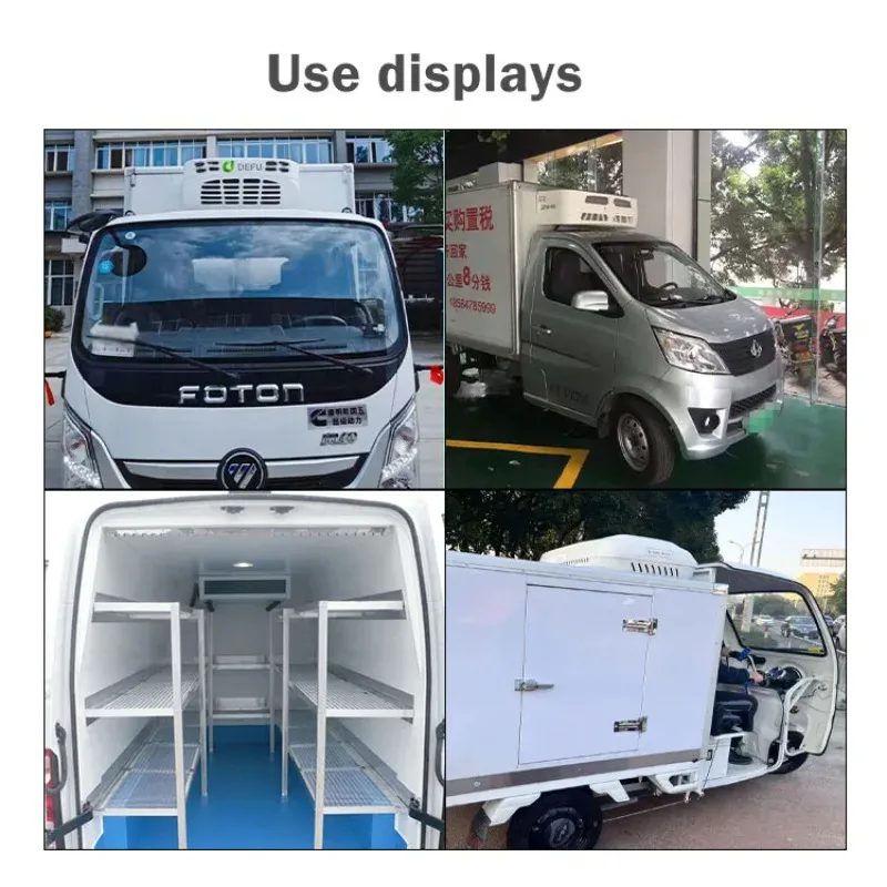 Split Vans Refrigerator Cold Cargo Freezer Refrigerated Box Truck Refrigeration Units For Transport Trailer Truck