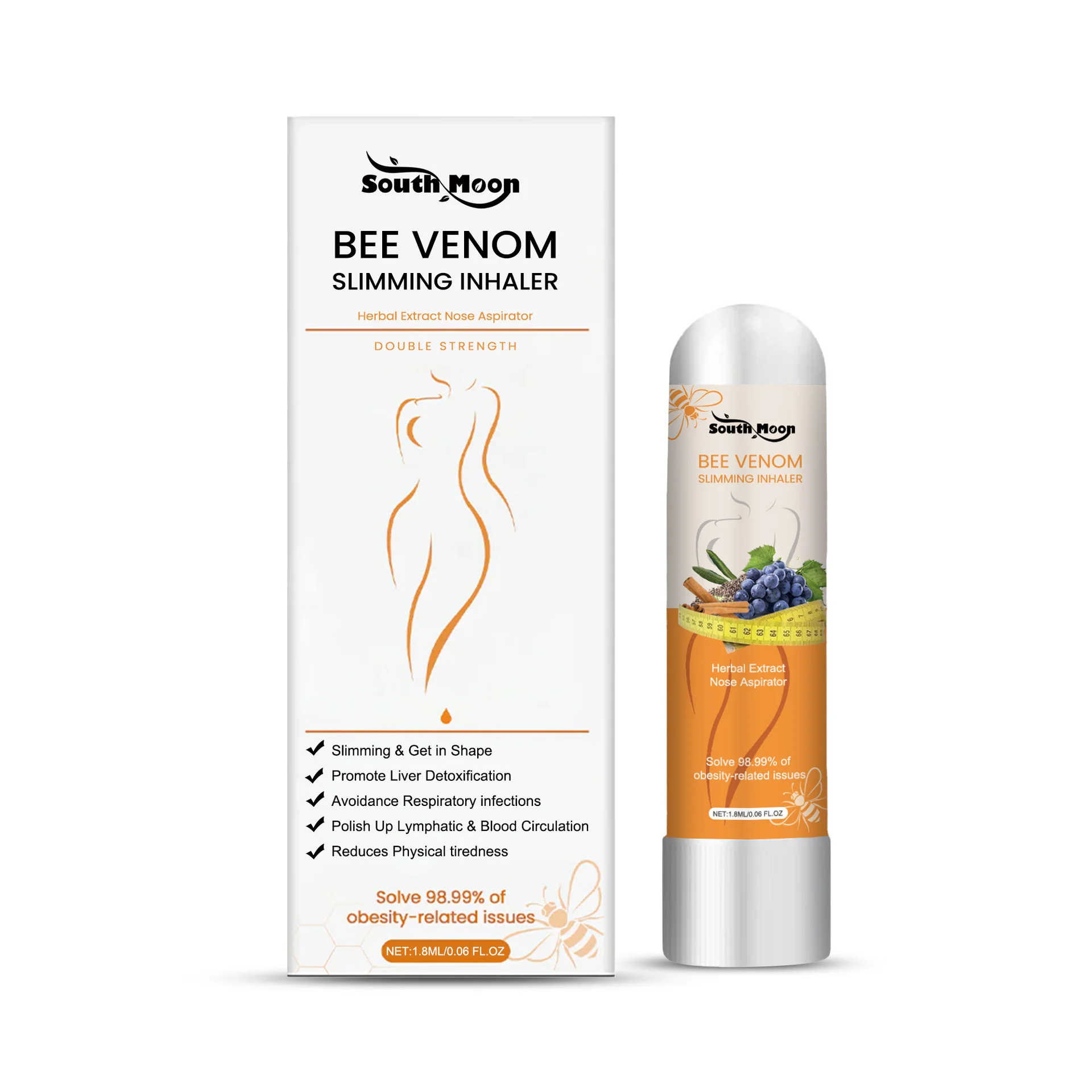 Body Shaping Essential Oil Leg Waist Belly Weight Loss Slimming Chin Firming Body Health Control Refresh Fat Burner Nasal Stick