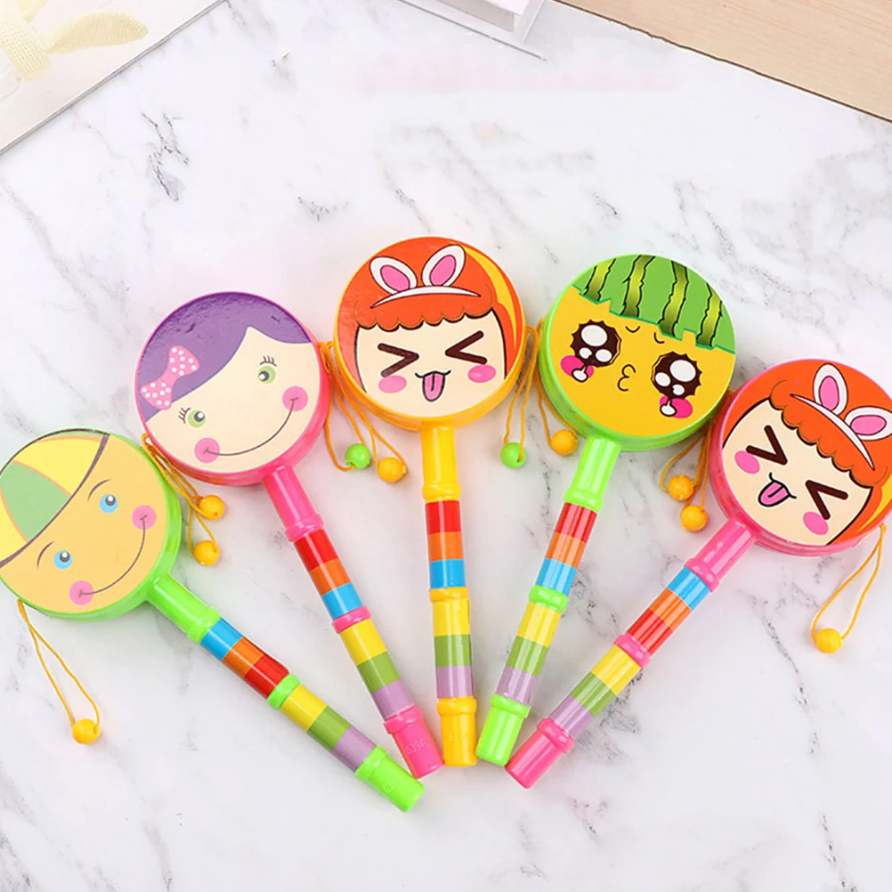 8-delige pluche hanger cartoon baby zintuiglijk speelgoed bijtring kinderen drum drums voor peuters