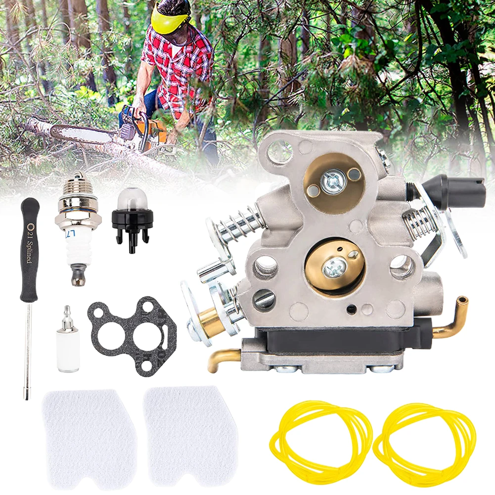 1set Carburetor Kits For 240 235 120 120E 236 240E Chains Saw C1T-W33 Carburetor Gaskets Sets Garden Tools